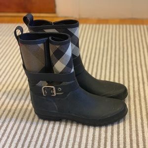 Burberry rain boots